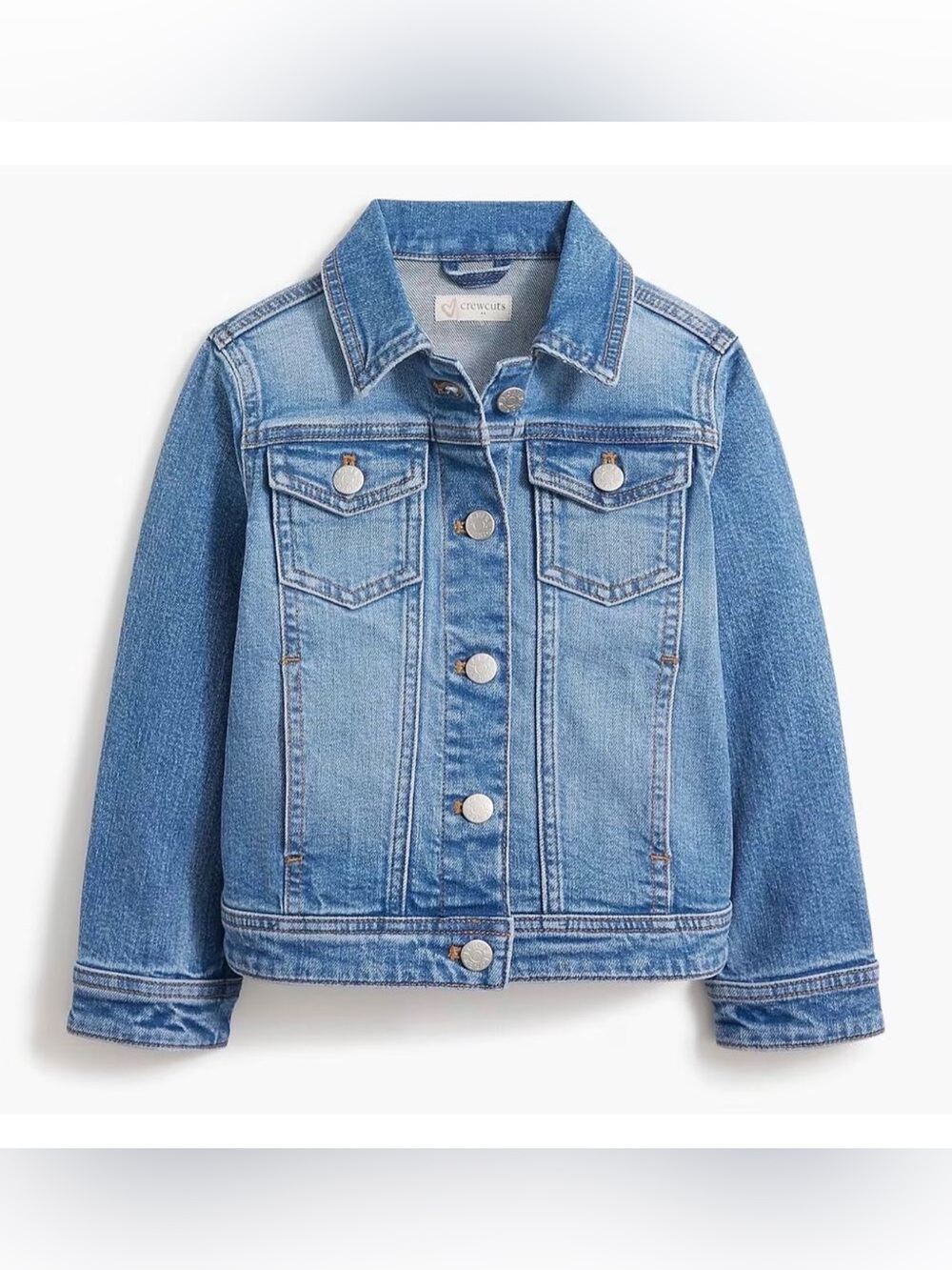 Crewcuts Girls' denim jacket in Medium Wash size 3